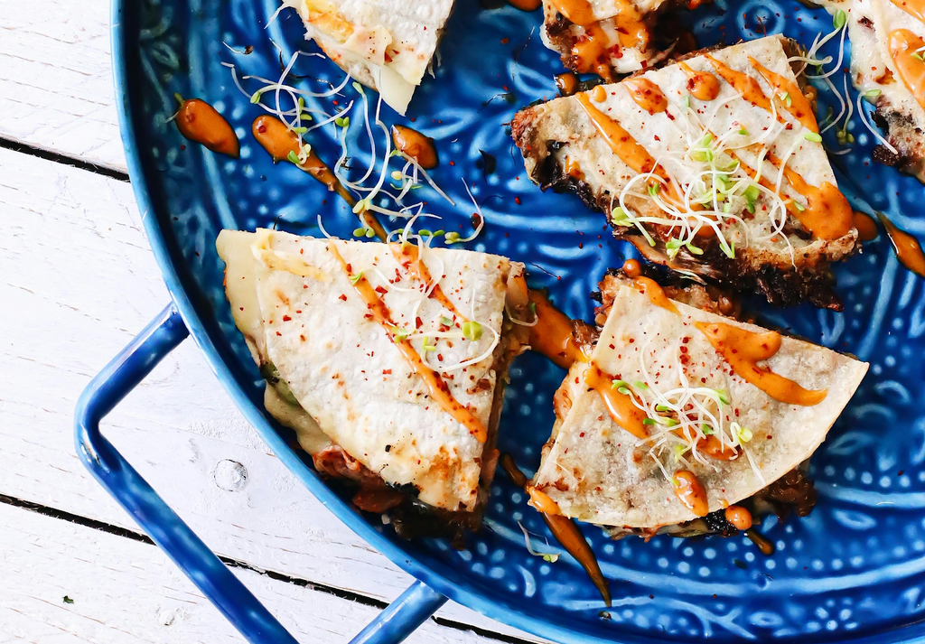 Mini Chipotle Chile Chicken and Vegetable Quesadillas